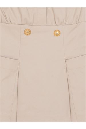 abito in cotone beige BALMAIN PARIS KIDS | BY1B82G0197107